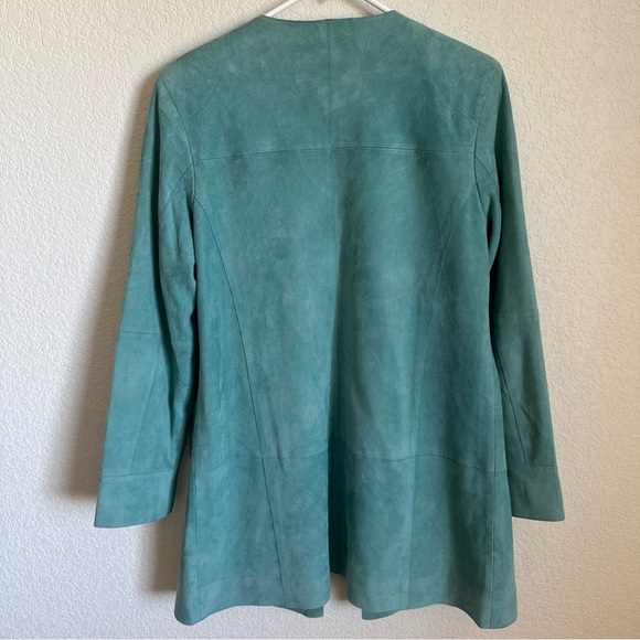 Saguaro Leather Jacket Full-zip Turquoise Size Small - Picture 7 of 11